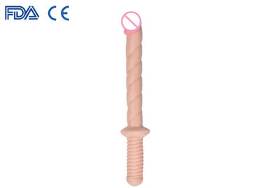 Lesbian Vagina Sex Toy 18 Inch Extra long Hand Grip PVC Dildo Penis Dongs